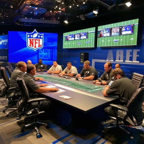 War room during nfl draft